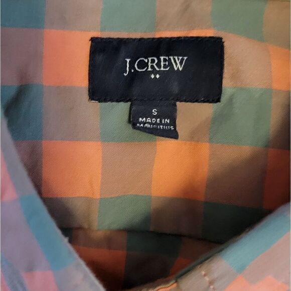 EC J.CREW SLIM FIT MEN'S BUTTON UP PLAID SHIRT SZ.S - Picture 2 of 4